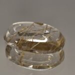 Rutilinis kvarcas 16.70 karato 24x15mm ovalus kabošonas